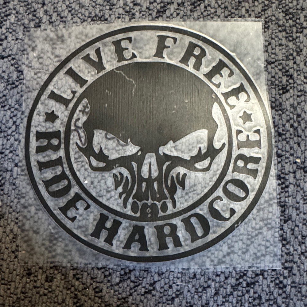 Live Free Ride Hardcore Decal - Picture 2 of 5